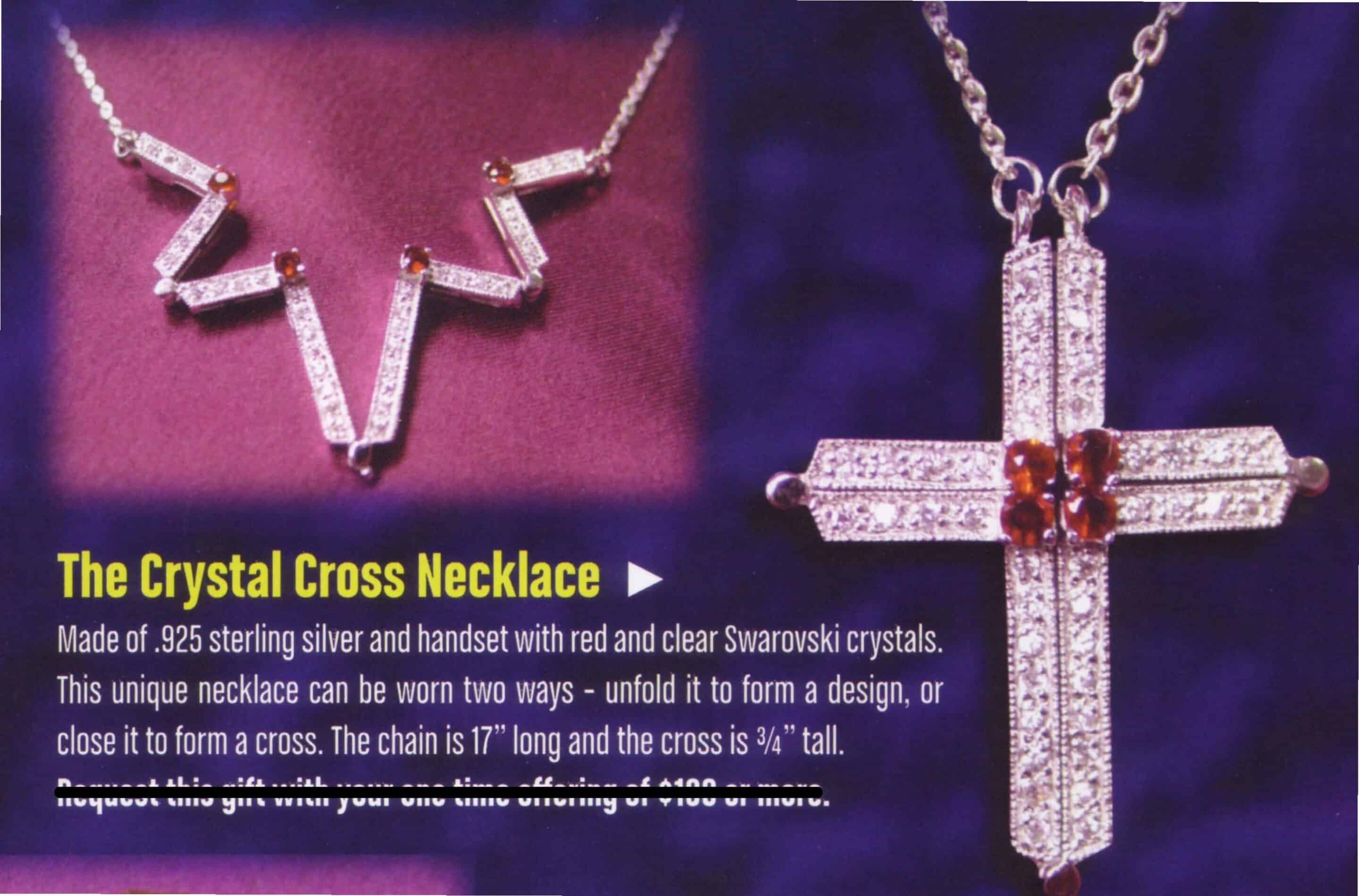 Crystal Cross Necklace