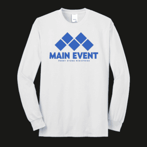 Main Event White Long Sleeve T-Shirt (TS-21ME)