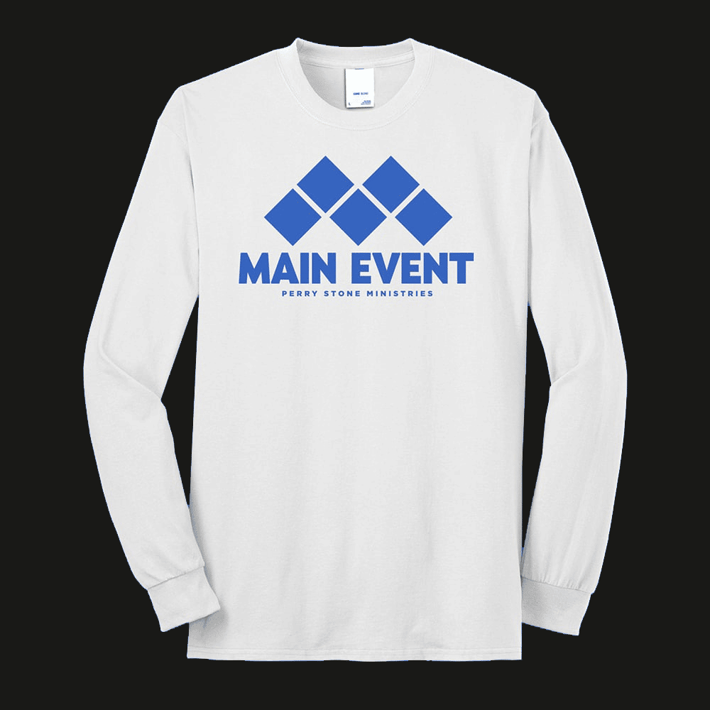Main Event White Long Sleeve T-Shirt (TS-21ME)