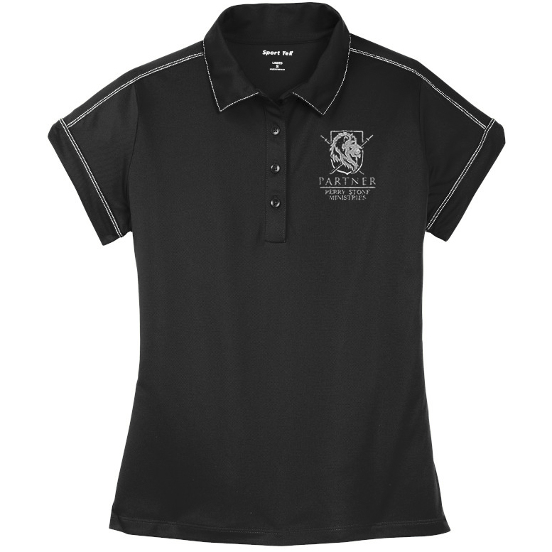 Partner Ladies Black Golf Shirt (PSF-BLG)