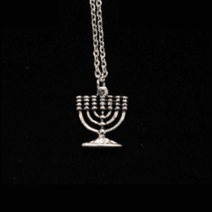 NCKL-MEN Silver Menorah Pendant & Necklace